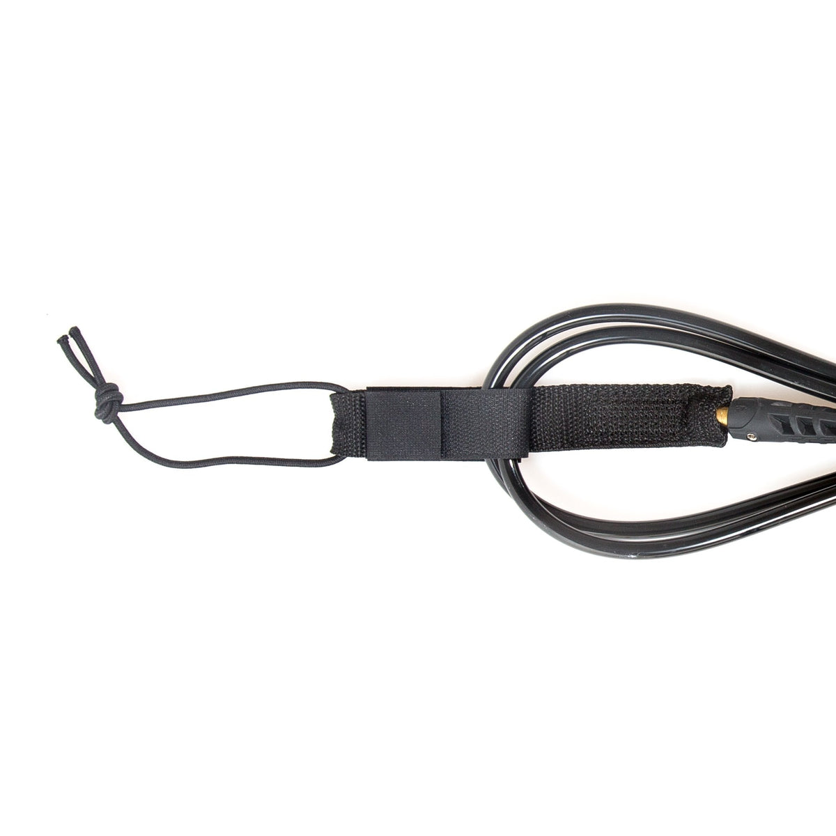 FCS Classic All Round Leash: rail saver and attachment detail
