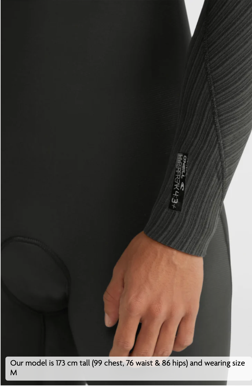 O'Neill Hyperfreak 4/3mm+ Chest Zip Full Wetsuit