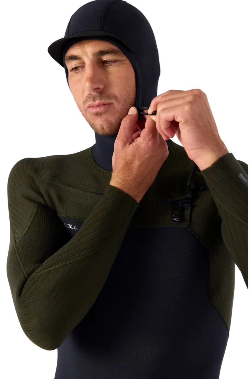O'Neill Hyperfreak 5/4mm+ Chest Zip Full Wetsuit W/Hood