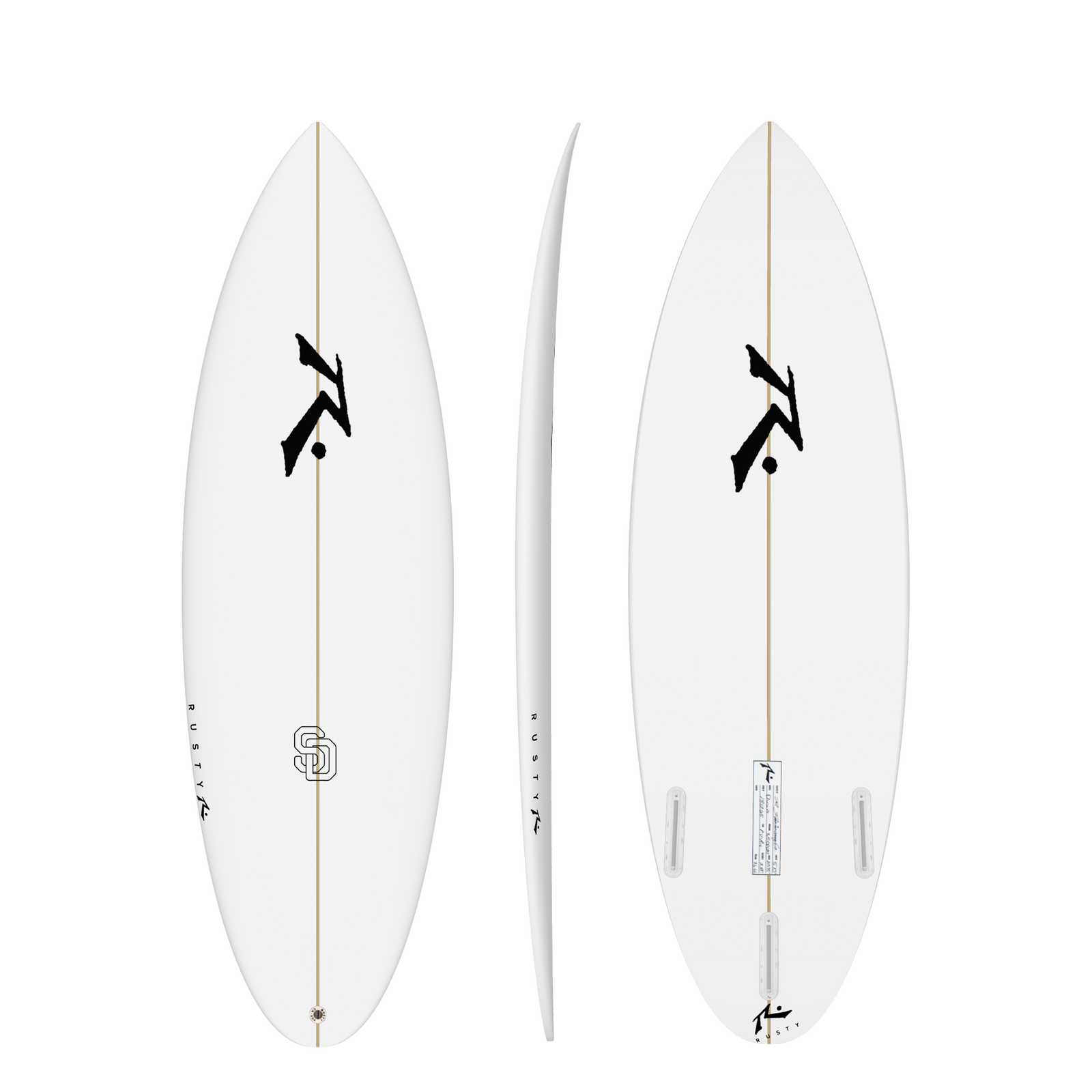 Rusty Grom surfboard