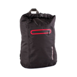Ocean & Earth TravelLite Waterproof Backpack: front with red-trimmed pocket