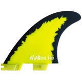 FCS II Mason Ho Tri Fins - PC + AirCore: reverse yellow face with Mason Ho signature