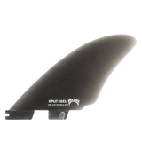 FCS II Matt Biolos Split Keel Quad Fins - Performance Glass: smoke Matt Biolos split keel side fin with white logo