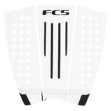 FCS Julian Wilson Traction: white and Black pad with dark centre channels and black kick corners