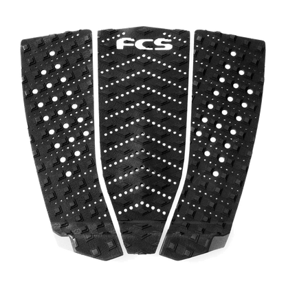 Black T-3 Wide pad showing broad side panels and diagonal grooves