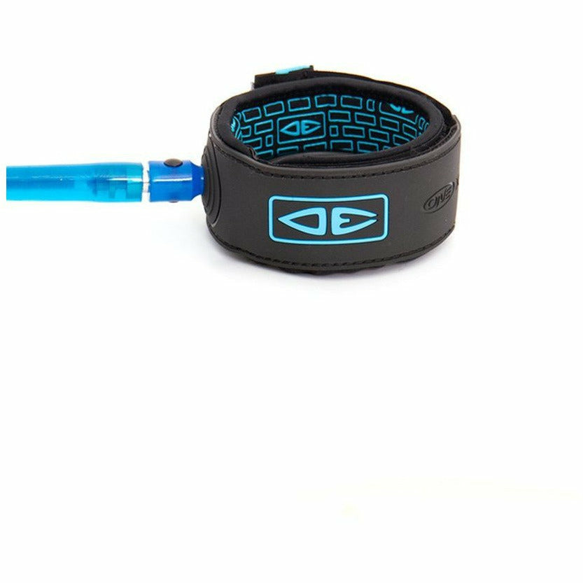 Ocean & Earth Longboard Premium One-XT Leash – 9 ft: Blue ankle cuff