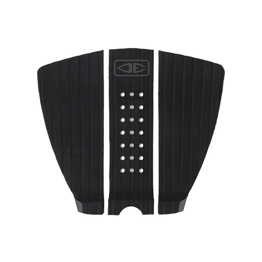 Ocean & Earth Flight Three-Piece Traction Pad: Black three-piece pad, top view