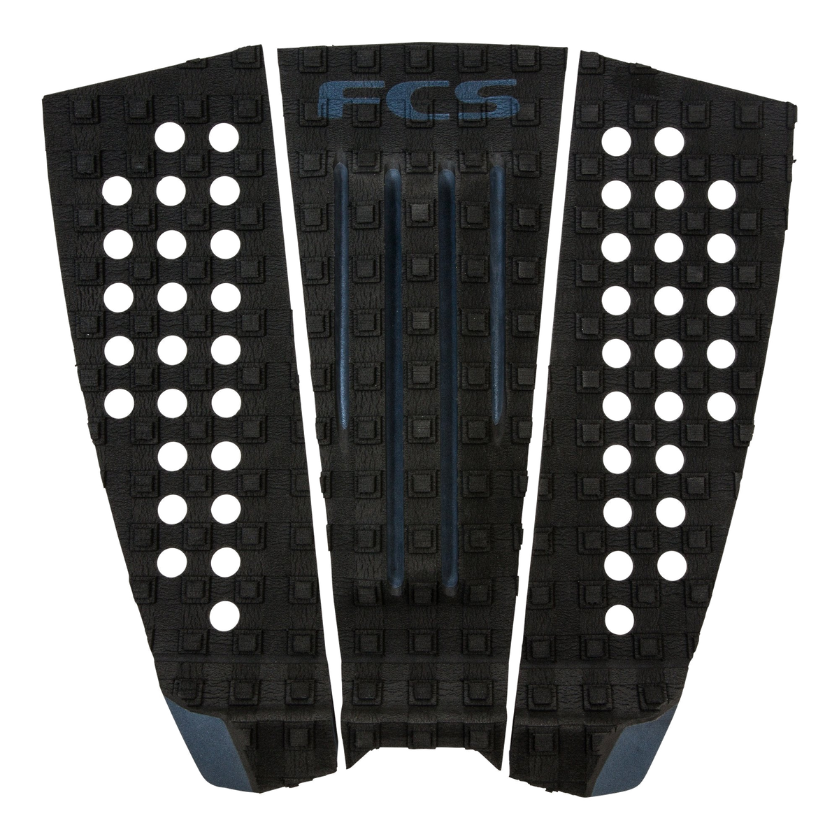 FCS Julian Wilson Traction: black and Charcoal pad with dark blue centre channels