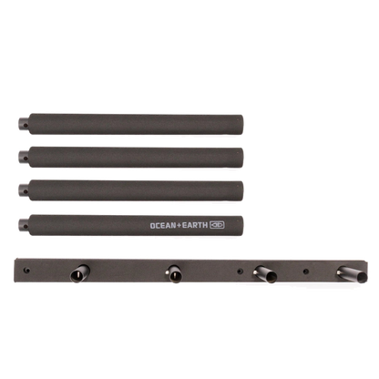 Ocean & Earth Vertical Stack Rax – Single Rack: Rack components and wall fasteners