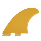 FCS II Power Twin + Stabiliser Fins - Performance Glass: reverse Mango face with a yellow surface