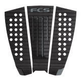 FCS Julian Wilson Treadlite Traction: black and Charcoal pad with central arch channels and grey accents