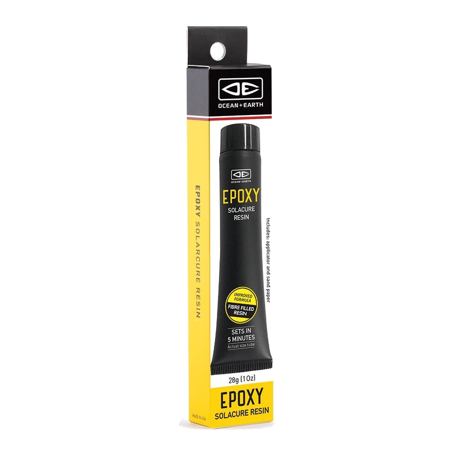 Ocean & Earth Solarcure Epoxy Resin – 28 g: 28 g epoxy resin tube in yellow packaging