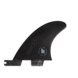 FCS II Carver Side Byte Fins - Performance Glass: black Carver side byte with blue circular marking