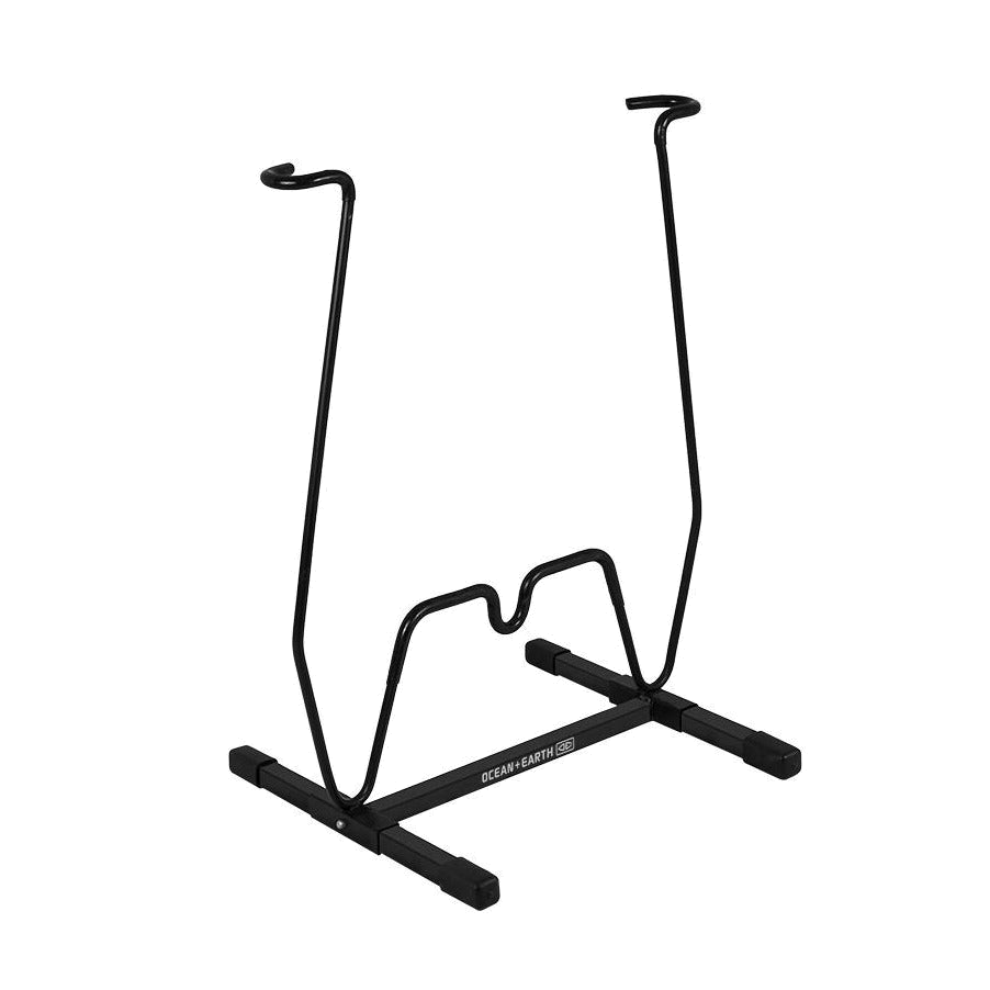 Ocean & Earth Single Vertical Display Rack: Empty freestanding vertical surfboard support