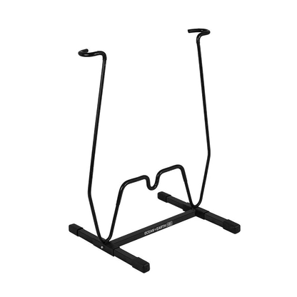 Ocean & Earth Single Vertical Display Rack: Empty freestanding vertical surfboard support