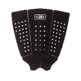 Ocean & Earth Pin Tail Three-Piece Tail Pad: Black pin-tail pad, overhead