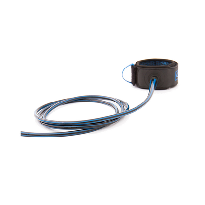 Ocean & Earth Cold Water Premium One-XT Leash – 6 ft: uncoiled Blue leash and ankle cuff