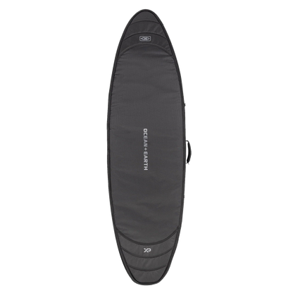 Ocean & Earth HYPA Shortboard Travel Cover – 3 Board: Black travel cover, full front