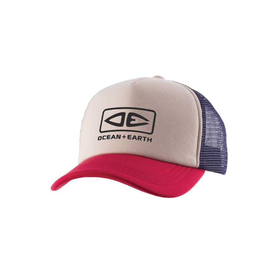 Ocean & Earth Black Jack Cap: Multi Black Jack trucker cap