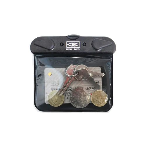 Ocean & Earth Key Pouch: Key pouch shown holding keys and coins