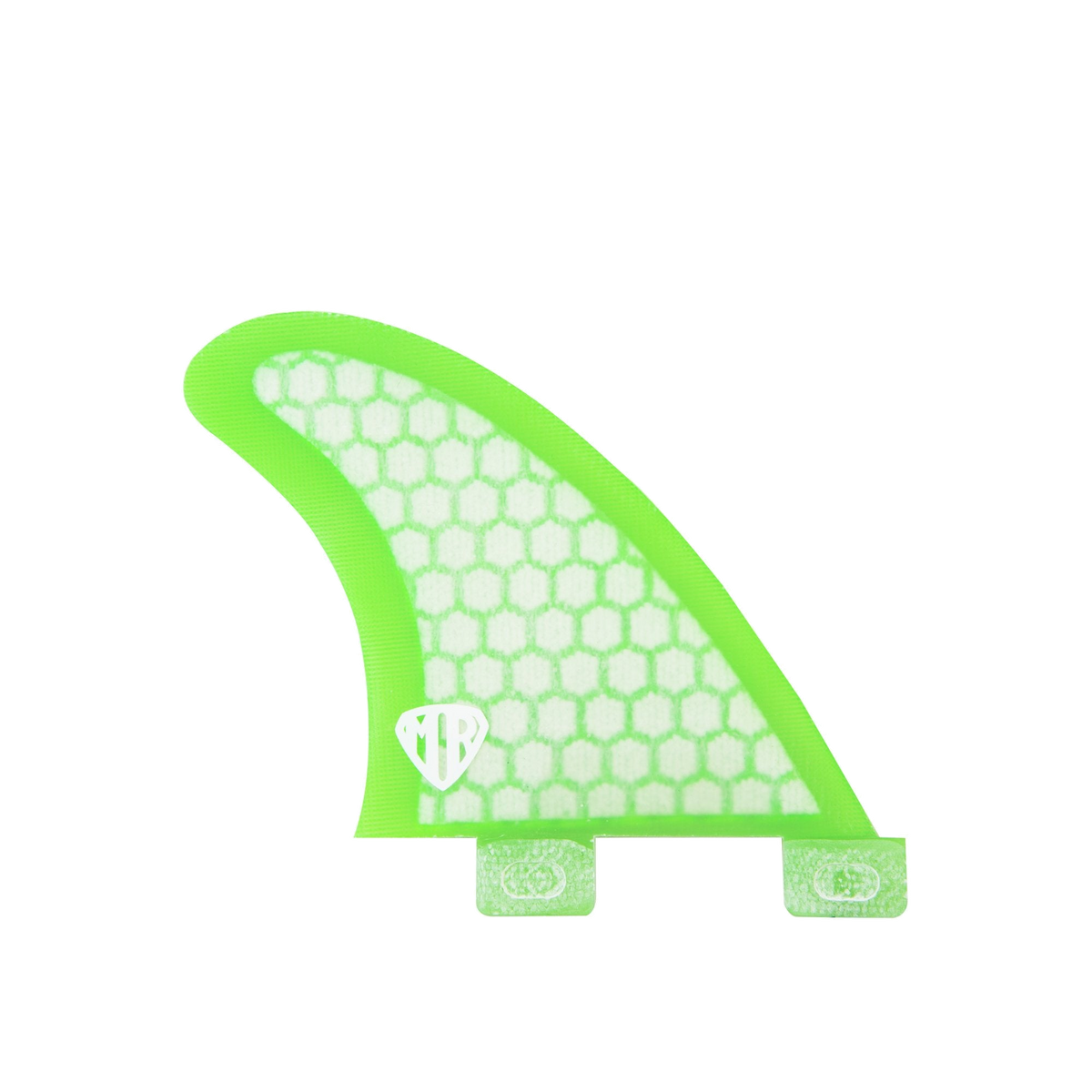 FCS MR-TFX Twin + Stabiliser Fins: fluorescent MR-TFX centre stabiliser