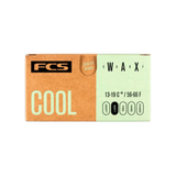 FCS Surf Wax: cool formula packaging, 13–19°C