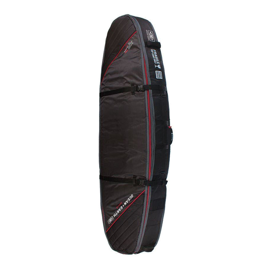 Ocean & Earth Quad Coffin Shortboard Cover: angled exterior profile