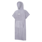 FCS Towel Poncho: dusty Blue adult towel poncho with front pocket