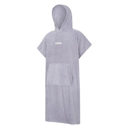 FCS Towel Poncho: dusty Blue adult towel poncho with front pocket
