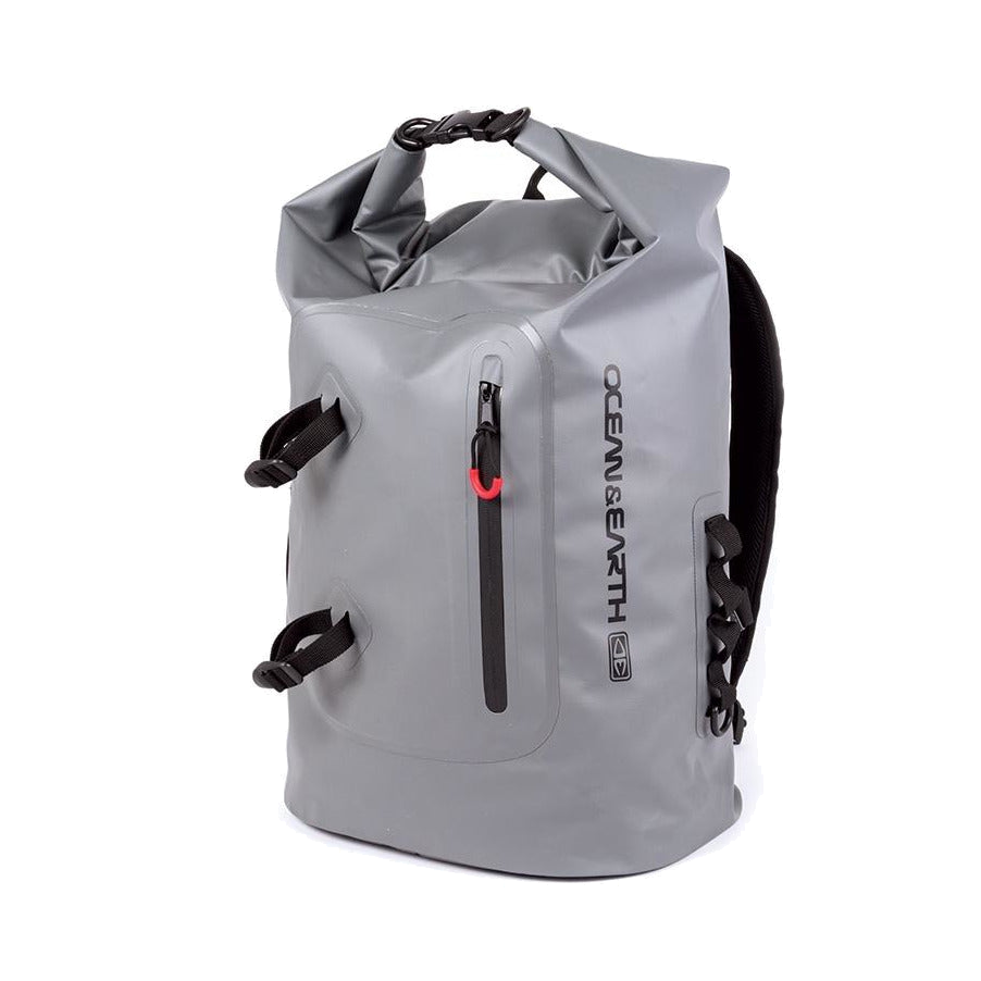 Ocean & Earth Deluxe Waterproof Wetsuit Bag: grey deluxe bag, front angle