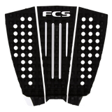 FCS Julian Wilson Traction: black and White pad with white centre channels and FCS logo