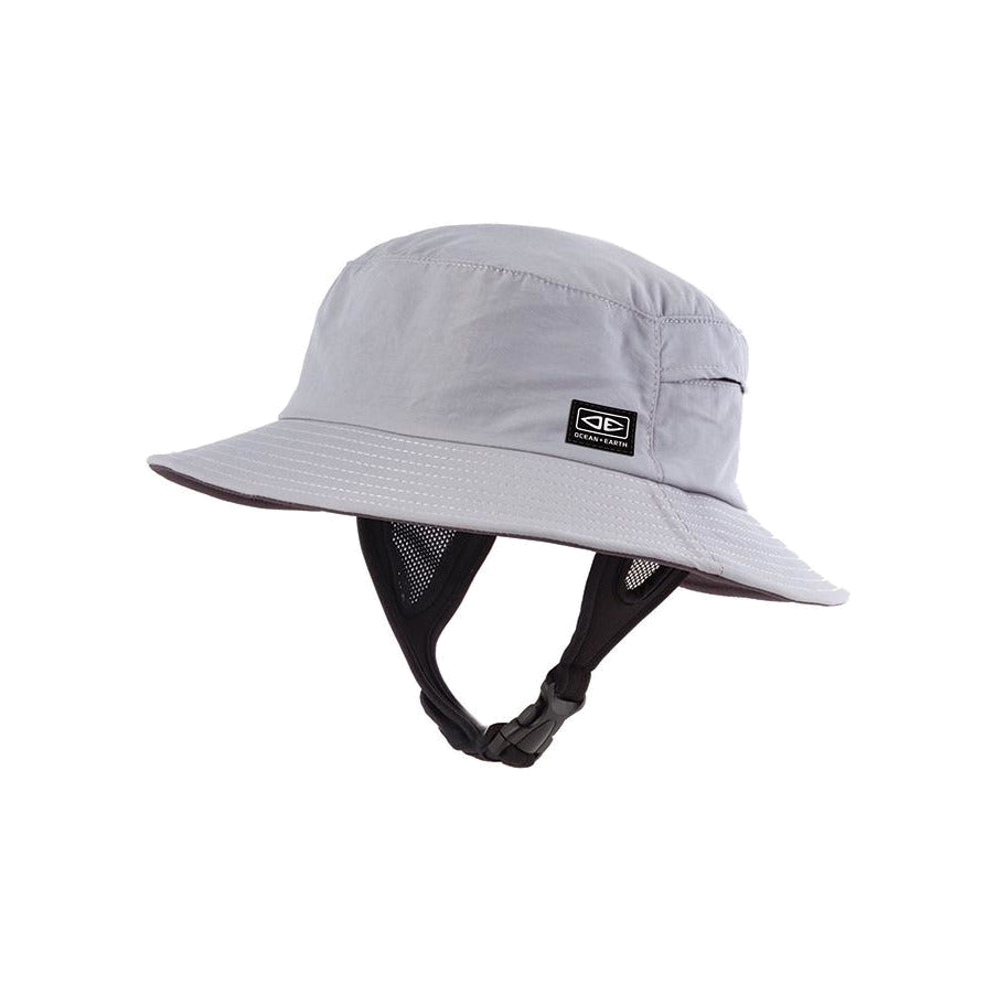 Ocean & Earth Bingin Soft Peak Surf Hat: Grey soft-peak bucket hat
