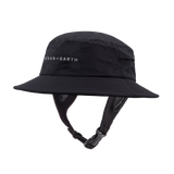 Ocean & Earth Bingin Soft Peak Surf Hat: Black soft-peak bucket hat, front view