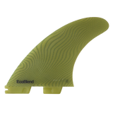 FCS II Carver Tri Fins - Eco Neo Glass: reverse Eucalyptus face showing the EcoBlend mark