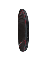 Ocean & Earth Triple Compact Shortboard Cover: Red-trimmed exterior profile