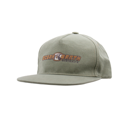 Ocean & Earth Nineties Wave Cap: Olive Nineties cap