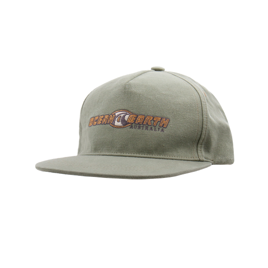 Ocean & Earth Nineties Wave Cap: Olive Nineties cap