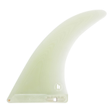 FCS II Clique Longboard Fin - Performance Glass: clear Clique fin showing its pale fibre pattern