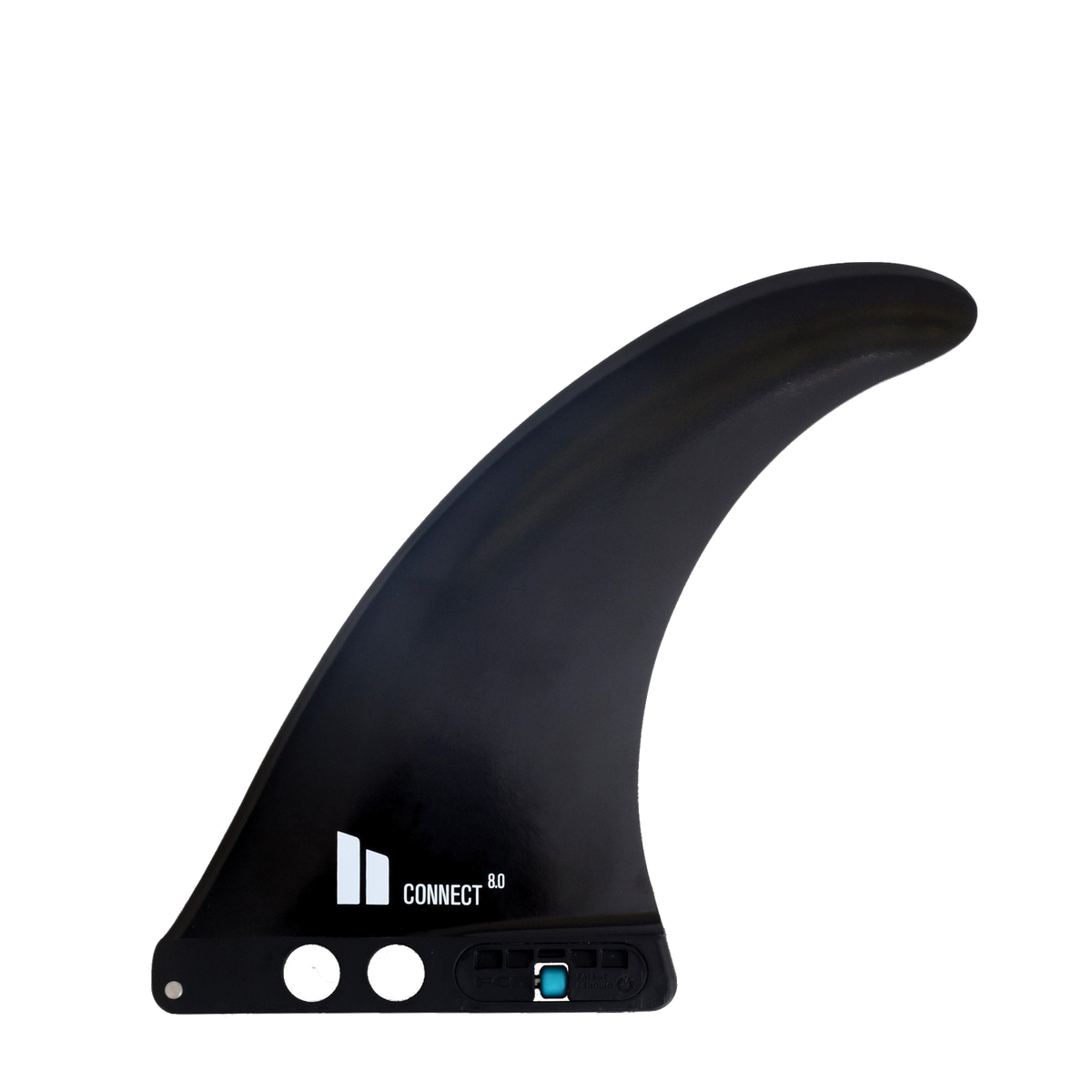 FCS II Connect Longboard Fin - Glass Flex: black Glass Flex Connect fin with tool-less base