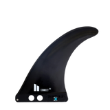 FCS II Connect Longboard Fin - Glass Flex: black Glass Flex Connect fin with tool-less base