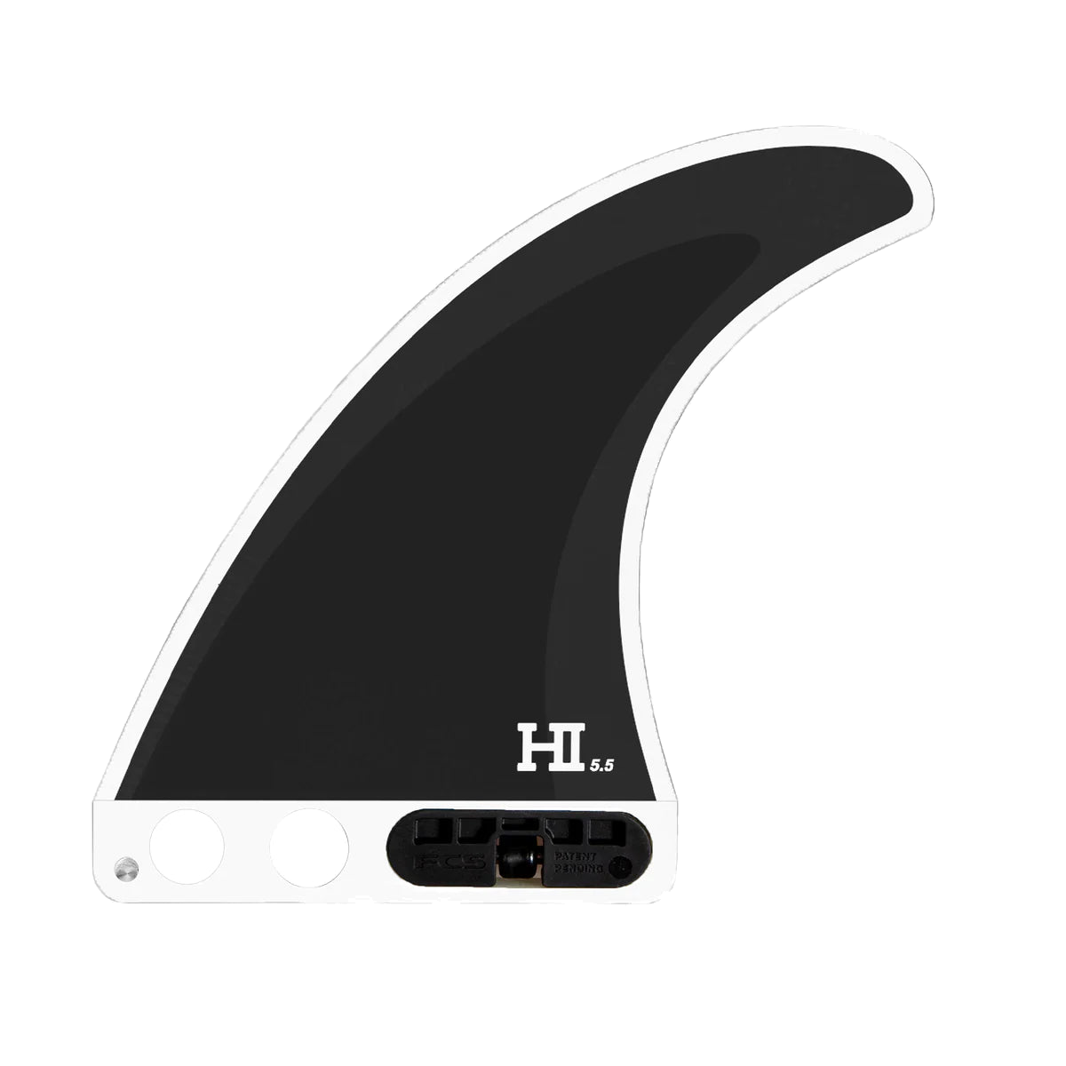 FCS II Harley Longboard Tri Fins - Performance Core: matching Harley longboard centre fin with tool-less fitting