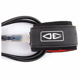 Ocean & Earth Sunset Moulded Leash – 8 ft: Black cuff and cord connection