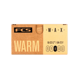 FCS Surf Wax: warm formula packaging, 18–22°C