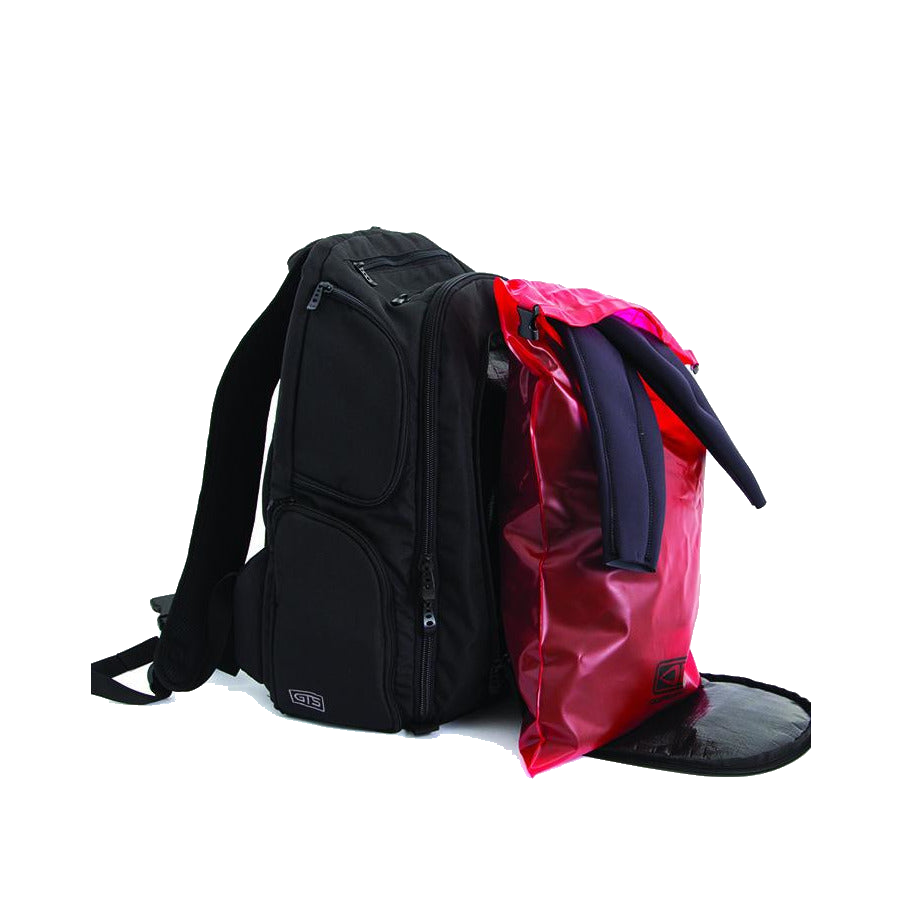 Ocean & Earth Ultimate Surf Backpack: removable wet compartment opened