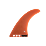 FCS II Connect Longboard Fin - Performance Glass: picante orange Connect fin with white base holes