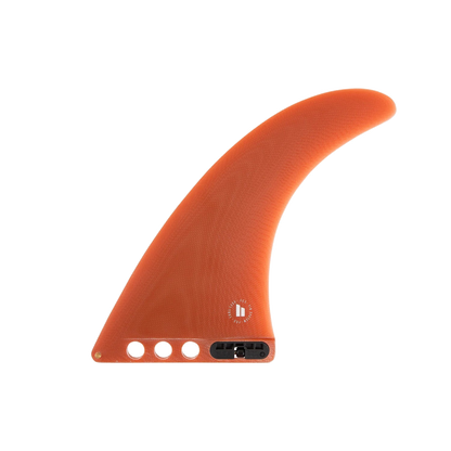FCS II Connect Longboard Fin - Performance Glass: picante orange Connect fin with white base holes