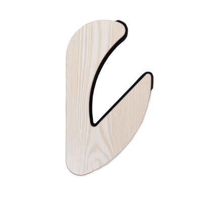 Ocean & Earth Timber Wall Display Rack: Timber wall bracket, side profile