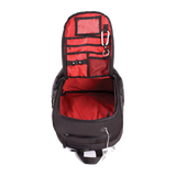 Ocean & Earth Aircon Backpack: main compartment opened