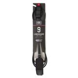 Ocean & Earth Longboard Knee Comp One-XT Leash – 9 ft: Black packaged Knee Comp leash