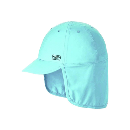 Ocean & Earth Kids Sunbreaker Hat: Aqua legionnaire-style cap